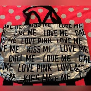 NWOT VS PINK Silver Tote